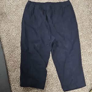 Old Navy Navy Elastic Waist Barrel Pants